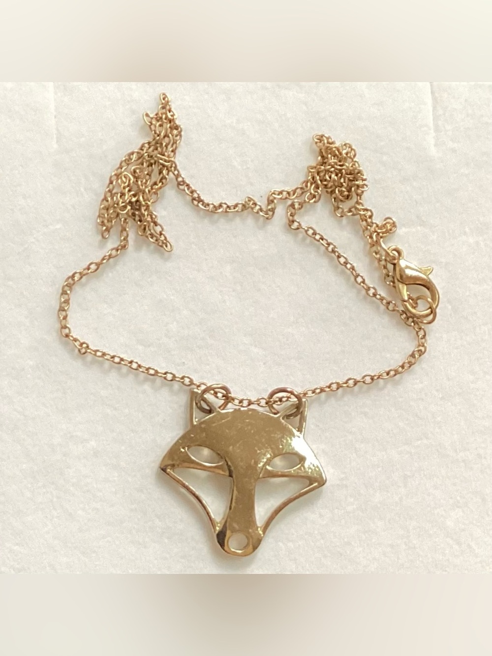 Gold Fox Pendant Necklace - Women's Jewelry
